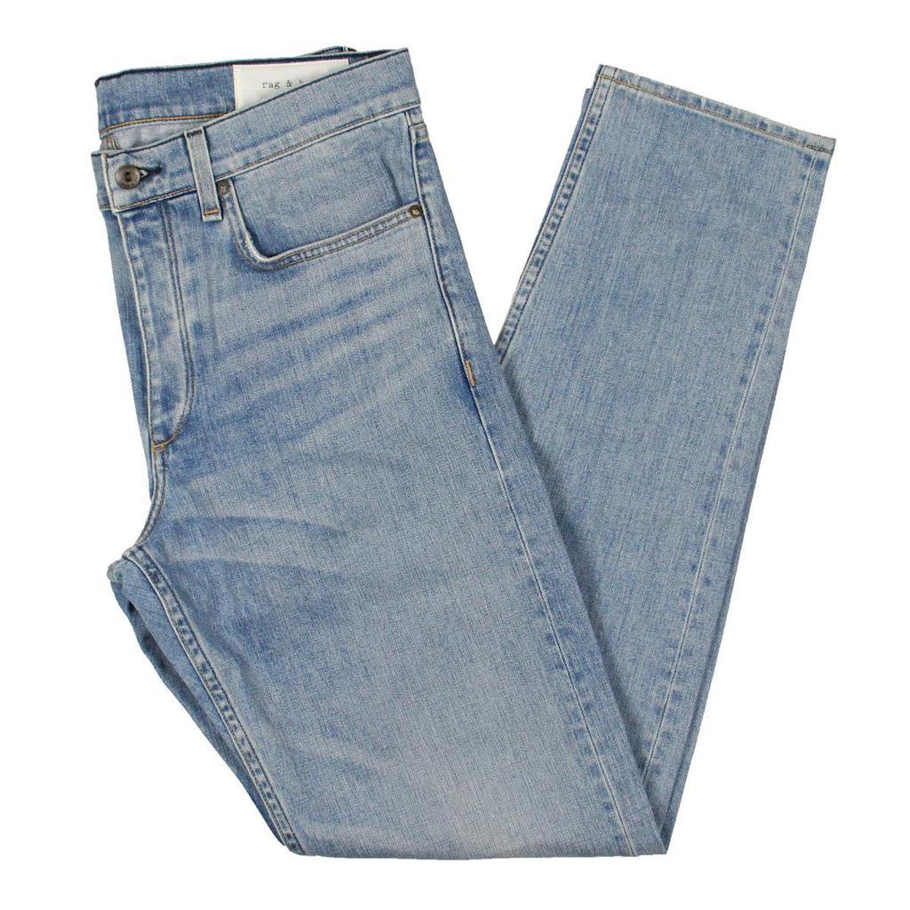商品Rag & Bone|Rag & Bone Mens Fit 2 Mid Rise Light Wash Slim Jeans,价格¥321,第1张图片