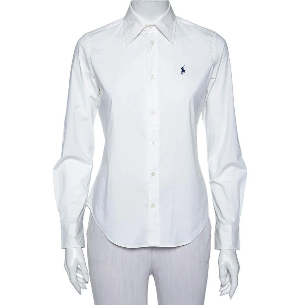 商品[二手商品] Ralph Lauren|Ralph Lauren White Cotton Button Front Super Slim Fit Shirt S,价格¥812,第1张图片