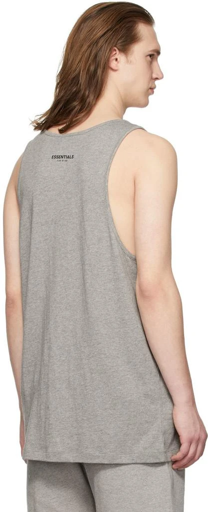 商品Essentials|Three-Pack Grey Jersey Tank Tops,价格¥449,第3张图片详细描述