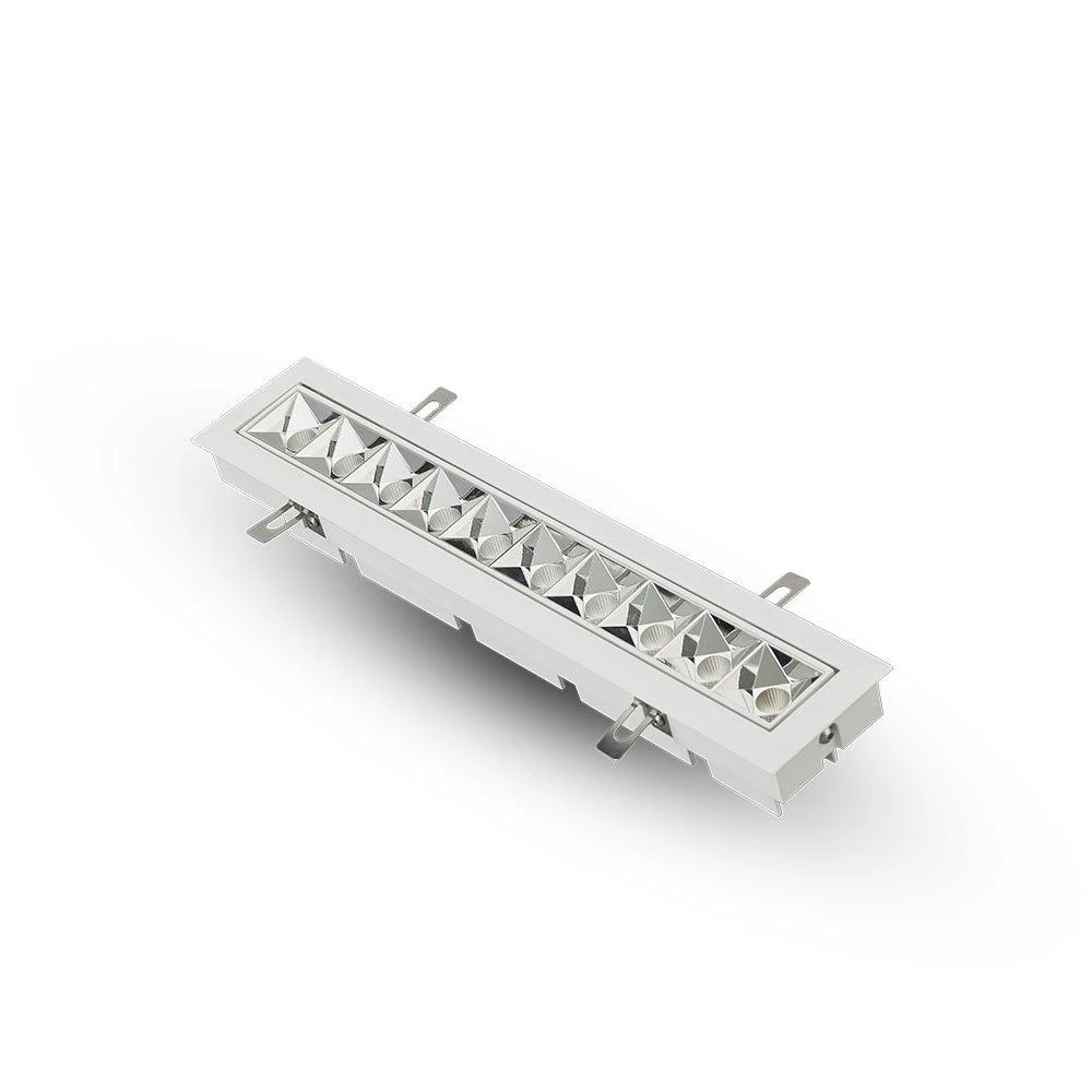 商品VONN Lighting|RUBIK 13.25" 10-Light LED Adjustable Recessed Downlight w/Trim 100-277V Beam Angle 34 Degree White,价格¥1541,第4张图片详细描述