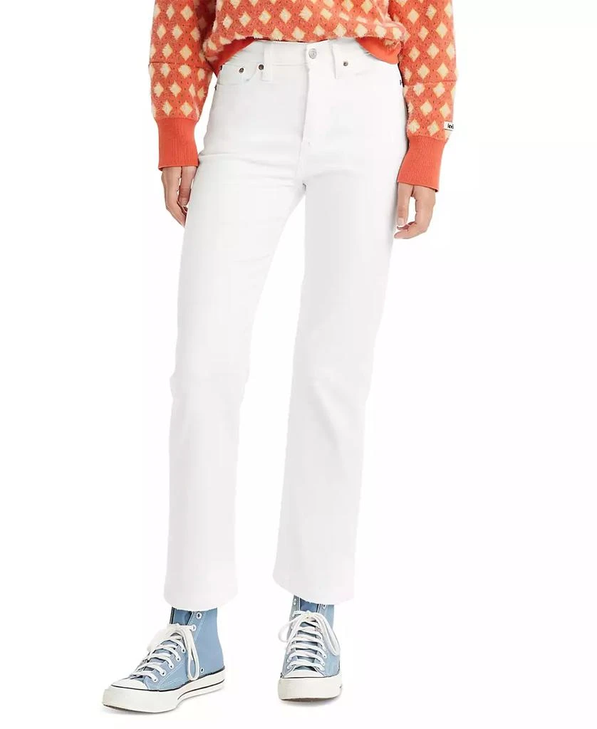 商品Levi's|Women's Wedgie Straight-Leg High Rise Cropped Jeans,价格¥421,第1张图片