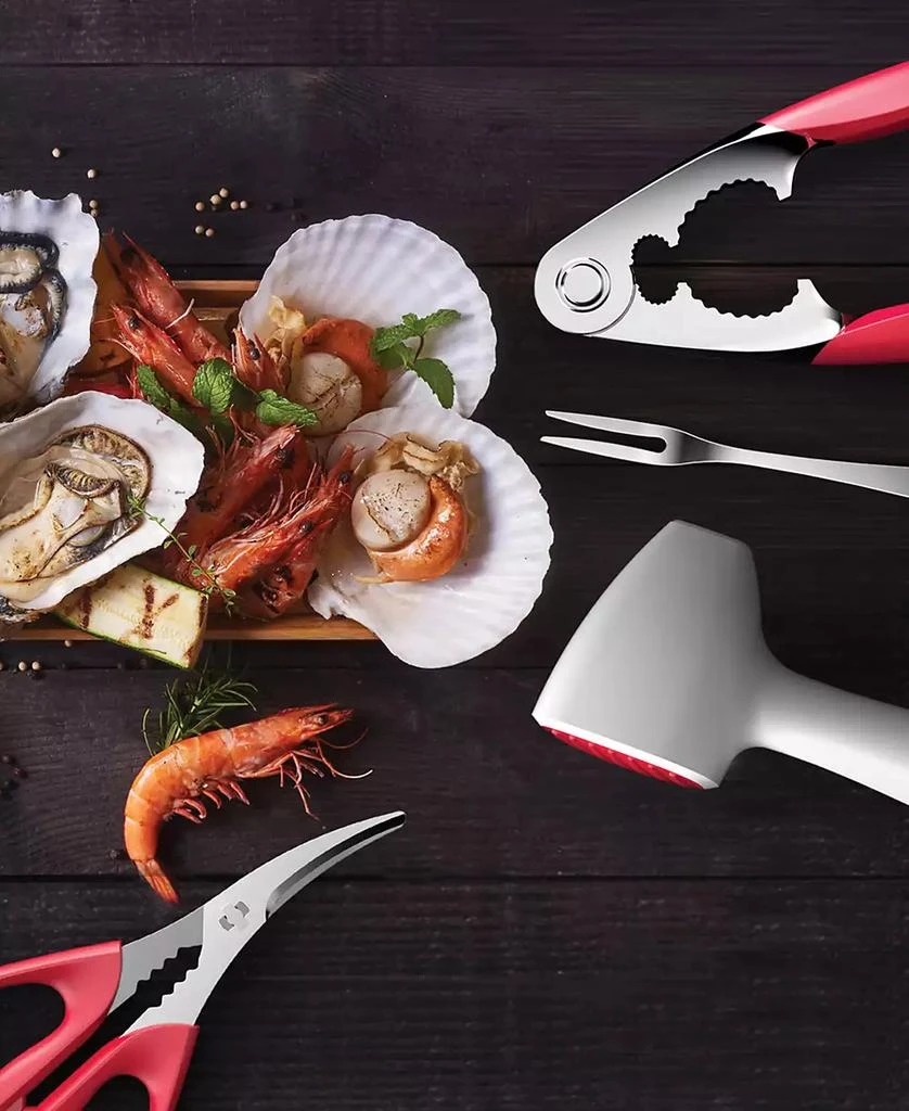 商品Maine Man Seafood|Maine Man Spring-Action Lobster Tool, Chrome-Plated Zinc Alloy and Silicone,价格¥556,第3张图片详细描述