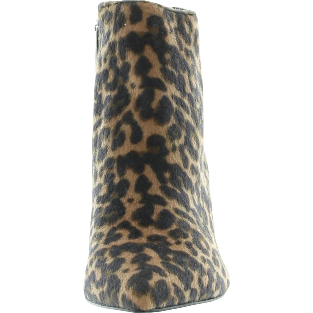 商品Charles David|Charles by Charles David Womens Accurate Faux Fur Leopard Print Ankle Boots,价格¥107,第3张图片详细描述