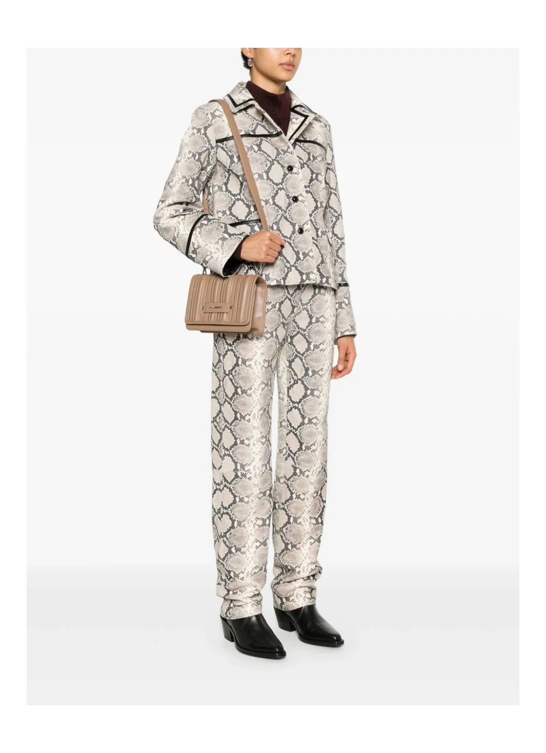 商品【��商品预售7天】 Karl Lagerfeld Paris|Karl Lagerfeld Paris 女士斜挎包 245W3084798 花色,价格¥1566,第5张图片详细描述