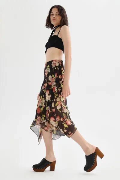 UO Marisol Layered Floral Midi Skirt 商品