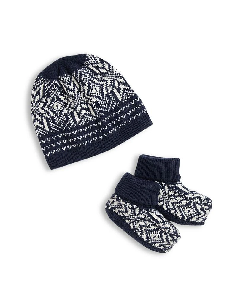 Polo Boys' Snowflake Cotton-Blend Hat & Bootie Set - Baby 商品