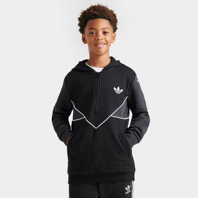 商品Adidas|Kids' adidas Originals adicolor Half-Zip Hoodie,价格¥150,第1张图片