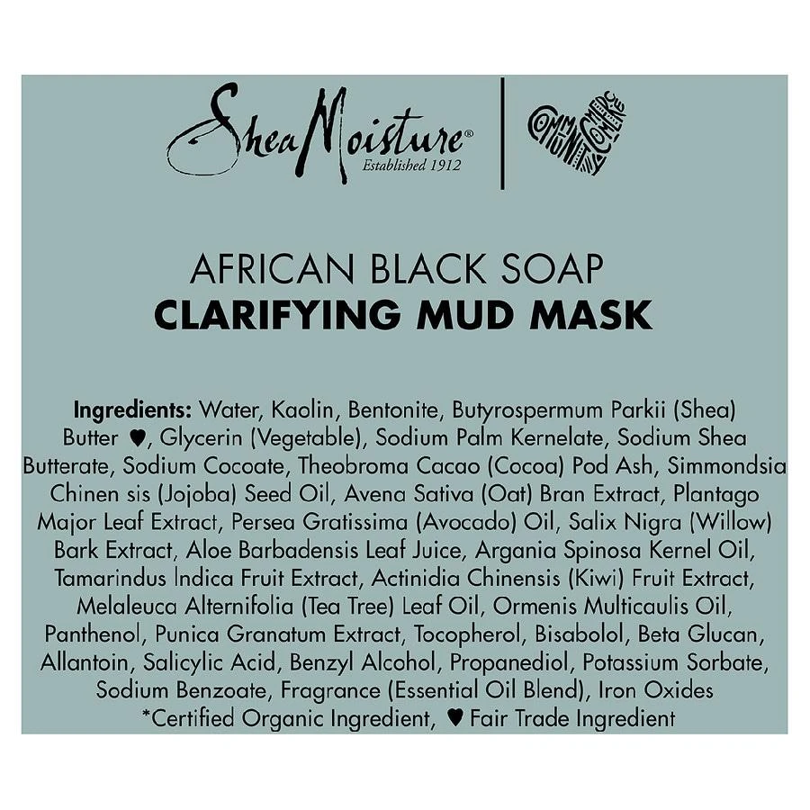 商品SheaMoisture|Clarifying Mud Mask,价格¥136,第4张图片详细描述