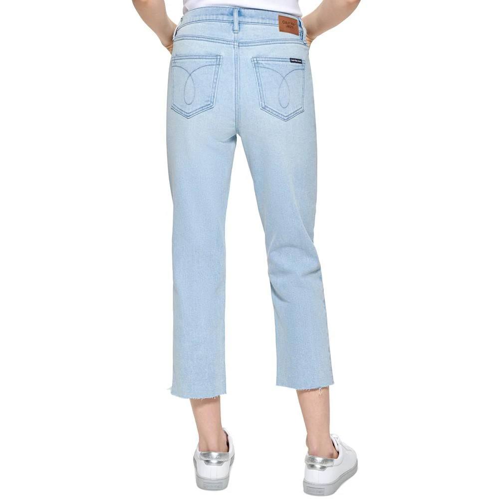商品Calvin Klein|Petite Destructed Cut-Hem Denim Jeans,价格¥299,第2张图片详细描述