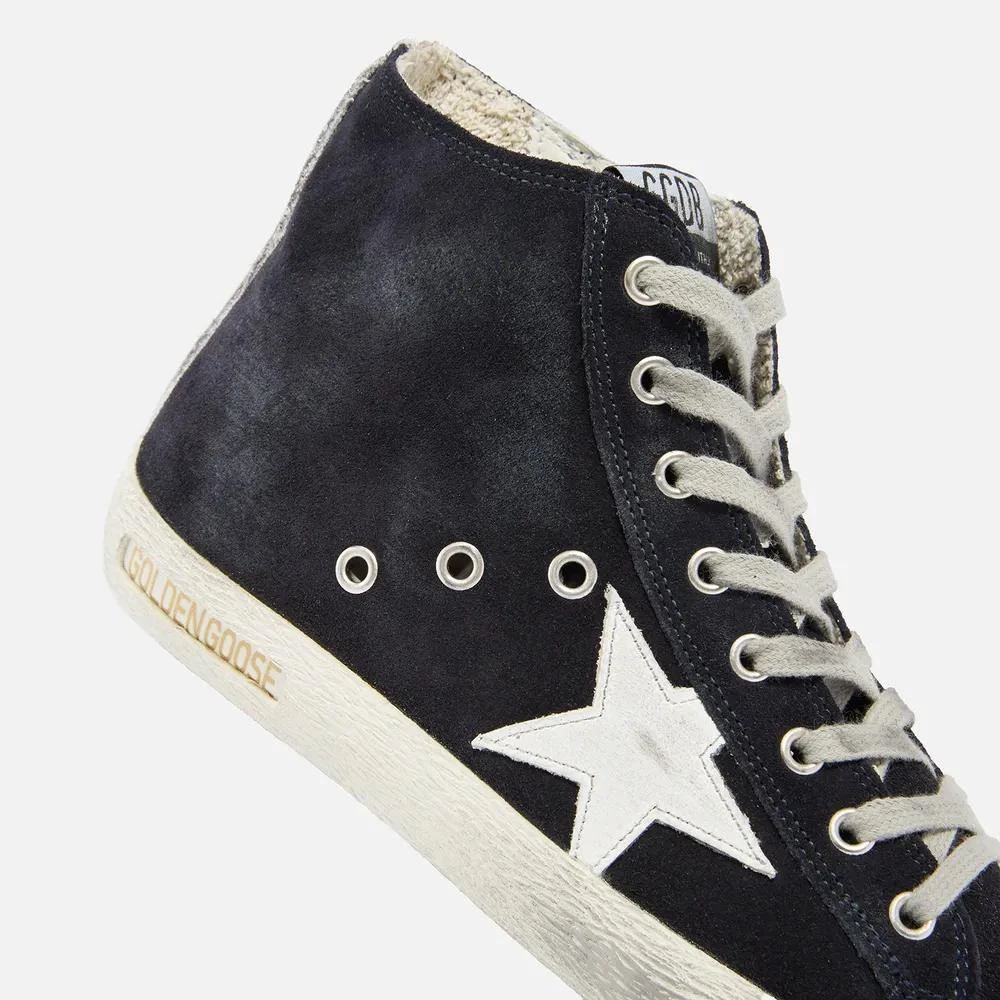 商品Golden Goose|Golden Goose Francy Distressed Suede High-Top Trainers,价格¥2830,第5张图片详细描述