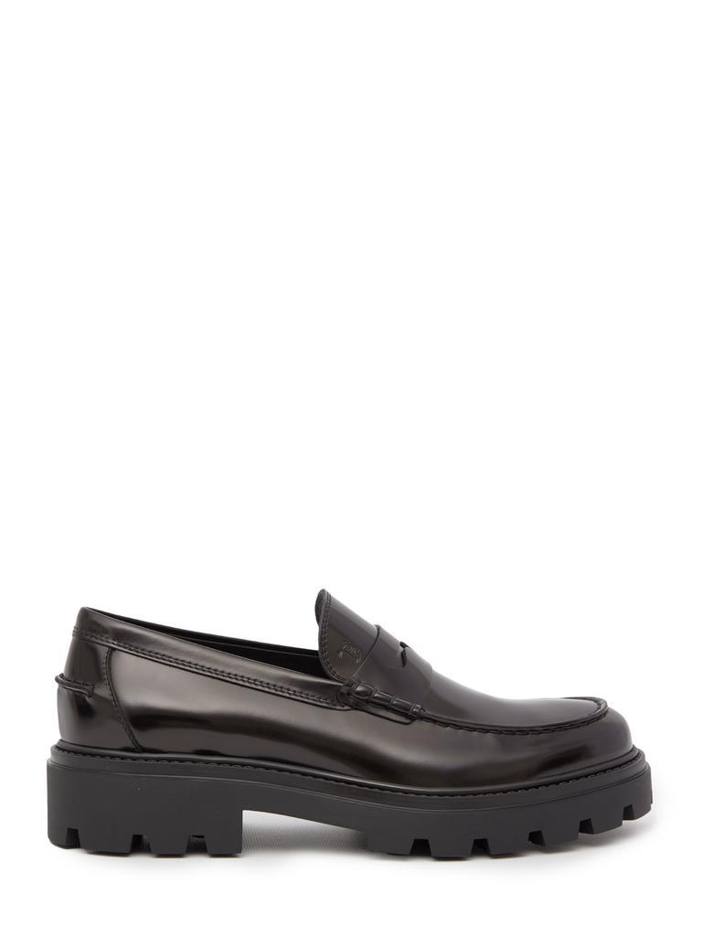 商品Tod's|Black leather loafers,价格¥2391,第1张图片