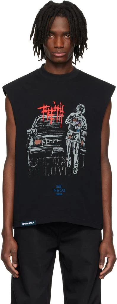 商品NAMESAKE|Black Evans Terry Fox Tank Top,价格¥897,第1张图片