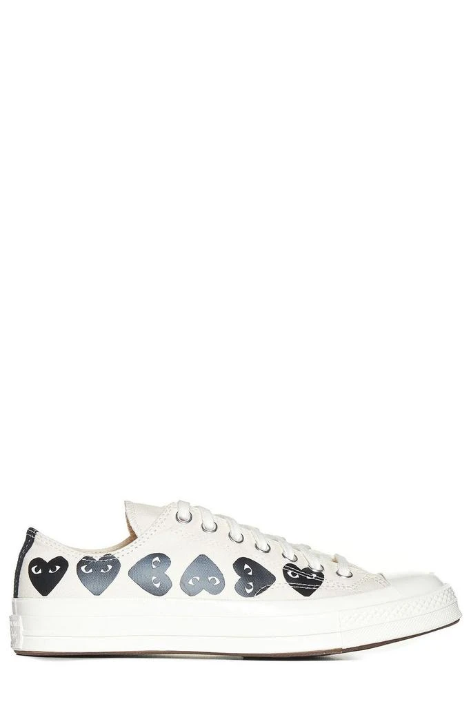 商品Comme des Garcons|Comme des Garçons Play X Converse Heart Logo Printed Low-Top Sneakers,价格¥658,第1张图片