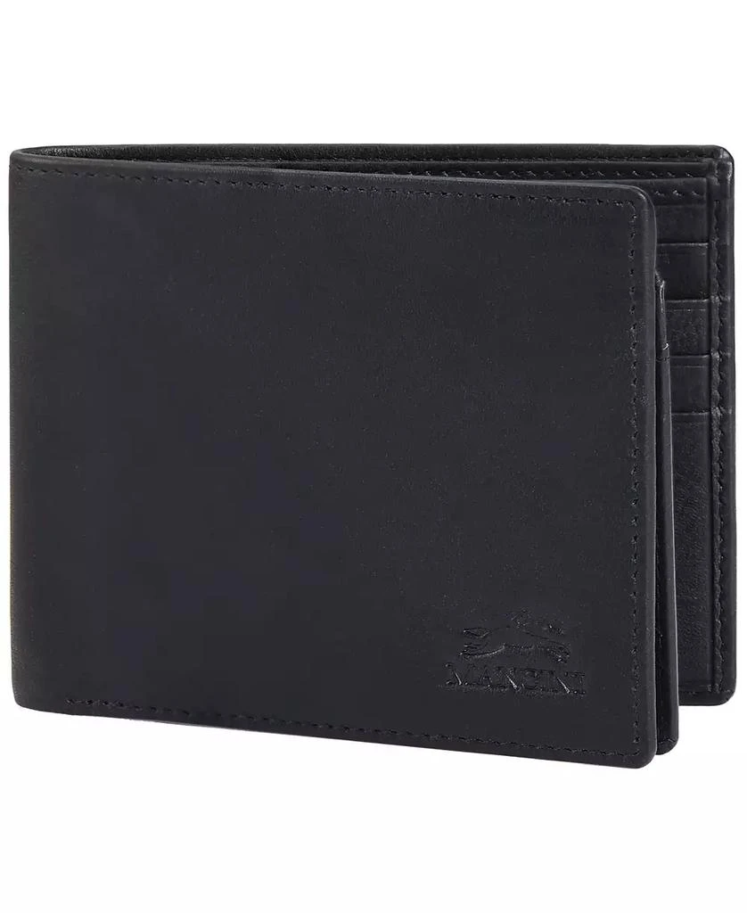 商品Mancini Leather Goods|Men's Monterrey Collection Left Wing Wallet,价格¥210,第2张图片详细描述