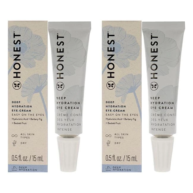 商品Honest|Deep Hydration Eye Cream by Honest for Women - 0.5 oz Cream - Pack of 2,价格¥354,第1张图片