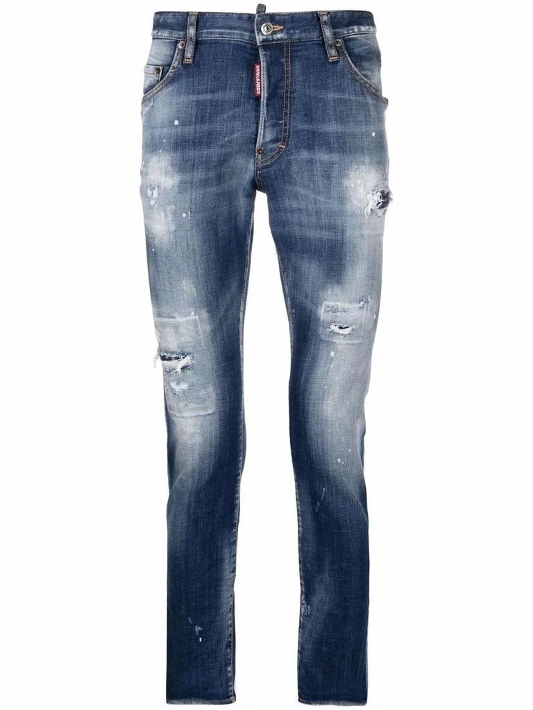 商品DSQUARED2|Dsquared2 men's blue cotton jeans,价格¥3599,第1张图片
