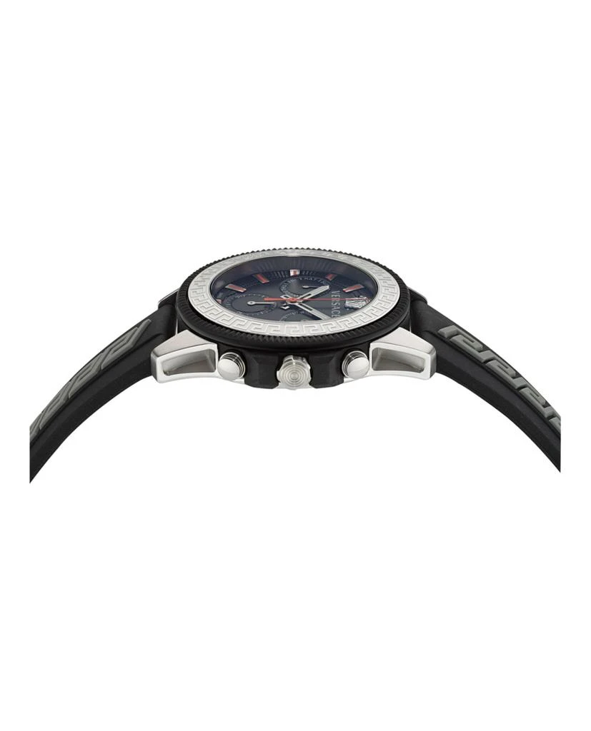 商品Versace|Greca Action Chrono Silicone Watch,价格¥4224,第2张图片详细描述