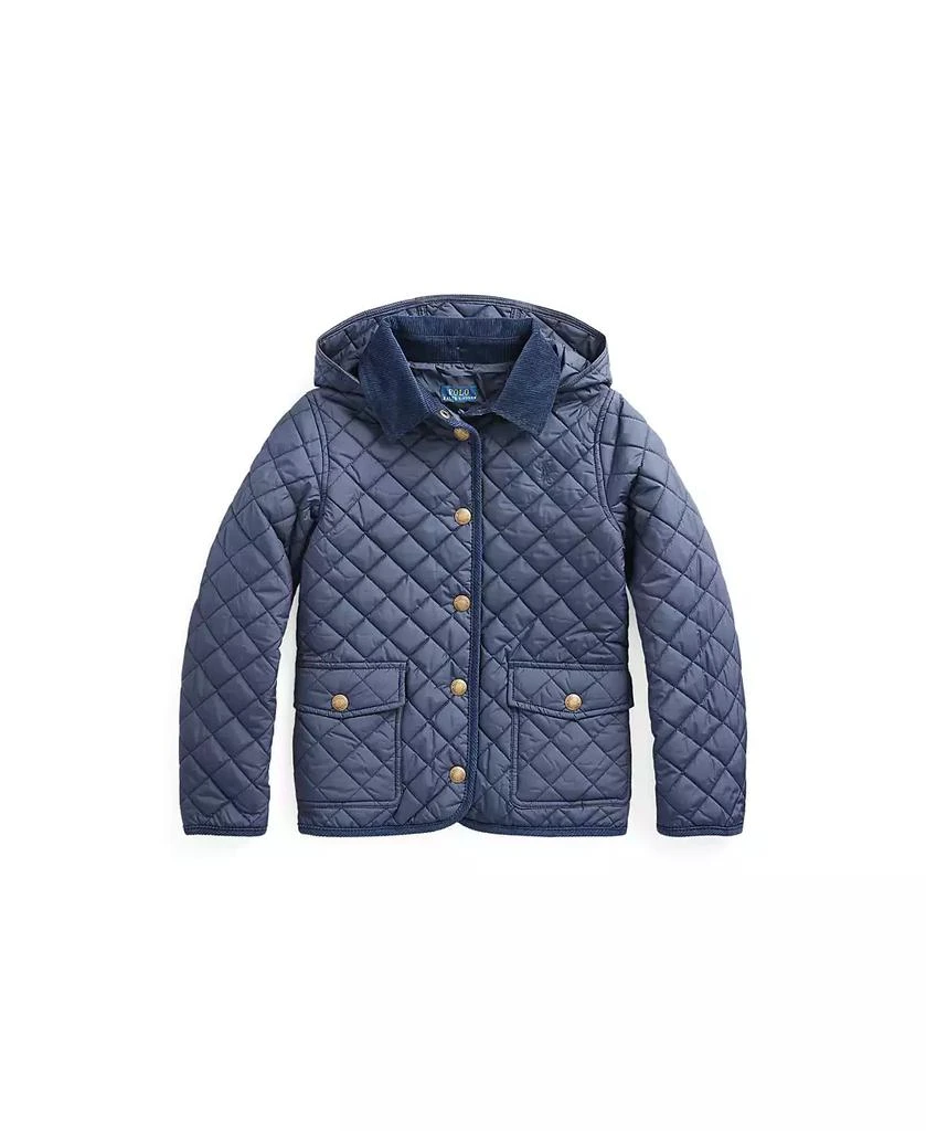 商品Ralph Lauren|Big Girls Quilted Water-Repellent Barn Jacket,价格¥767,第4张图片详细描述