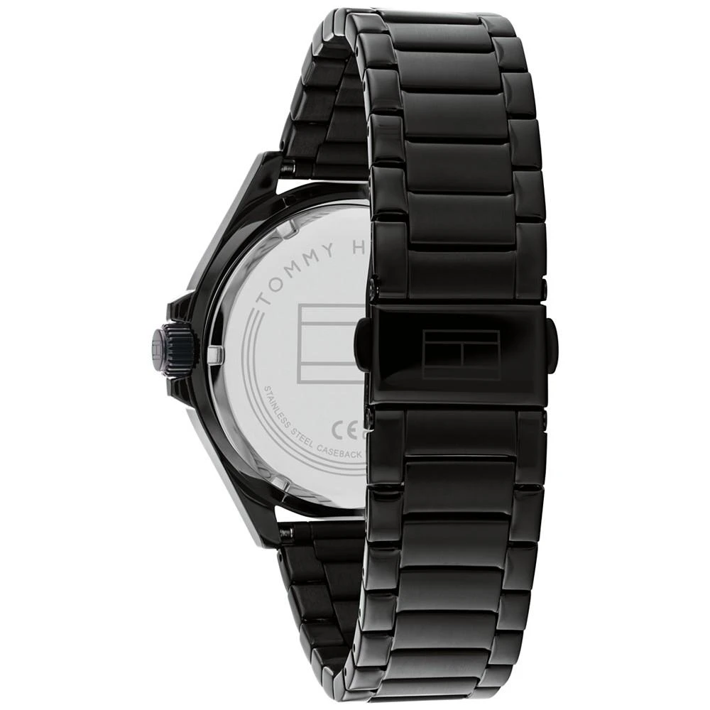 商品Tommy Hilfiger|Men's Black Stainless Steel Bracelet Watch 43mm,价格¥874,第3张图片详细描述