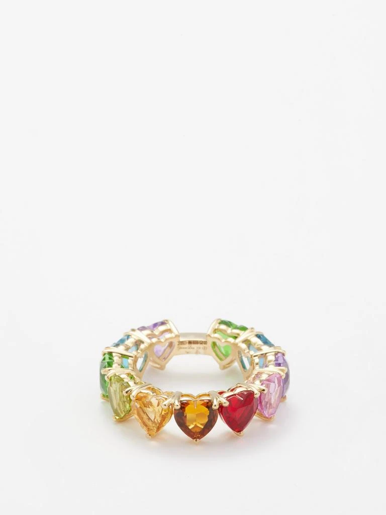 商品Yvonne Léon|Rainbow Heart sapphire & 9kt gold ring,价格¥17010,第1张图片