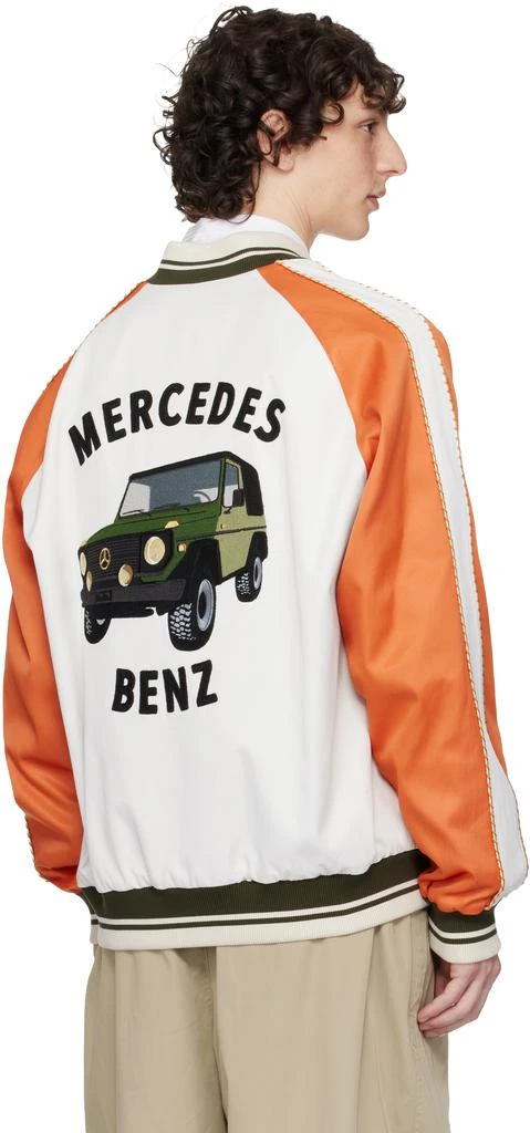 商品Moncler|Mercedes-Benz by NIGO White & Navy Satet Reversible Jacket,价格¥27145,第3张图片详细描述