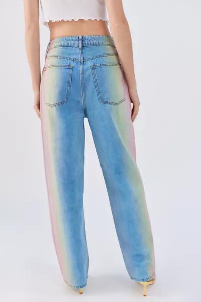 BDG High-Waisted Baggy Jean - Rainbow Ombre商品第5张图片规格展示