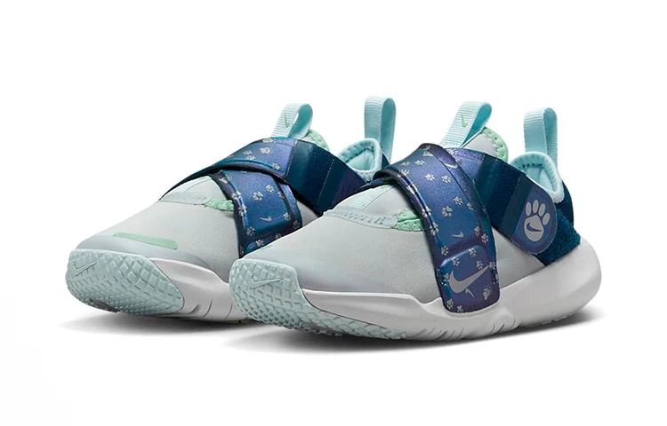 商品[国内直发] NIKE|[预售3天]Flex Advance SE 织物 防滑减震耐磨 低帮 儿童休闲鞋 灰蓝色 中小童,价格¥260,第4张图片详细描述