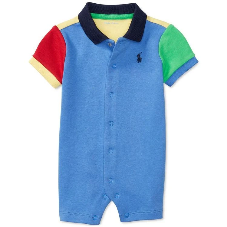 商品Ralph Lauren|Colorblocked Shortall, Baby Boys (0-24 months),价格¥133,第1张图片