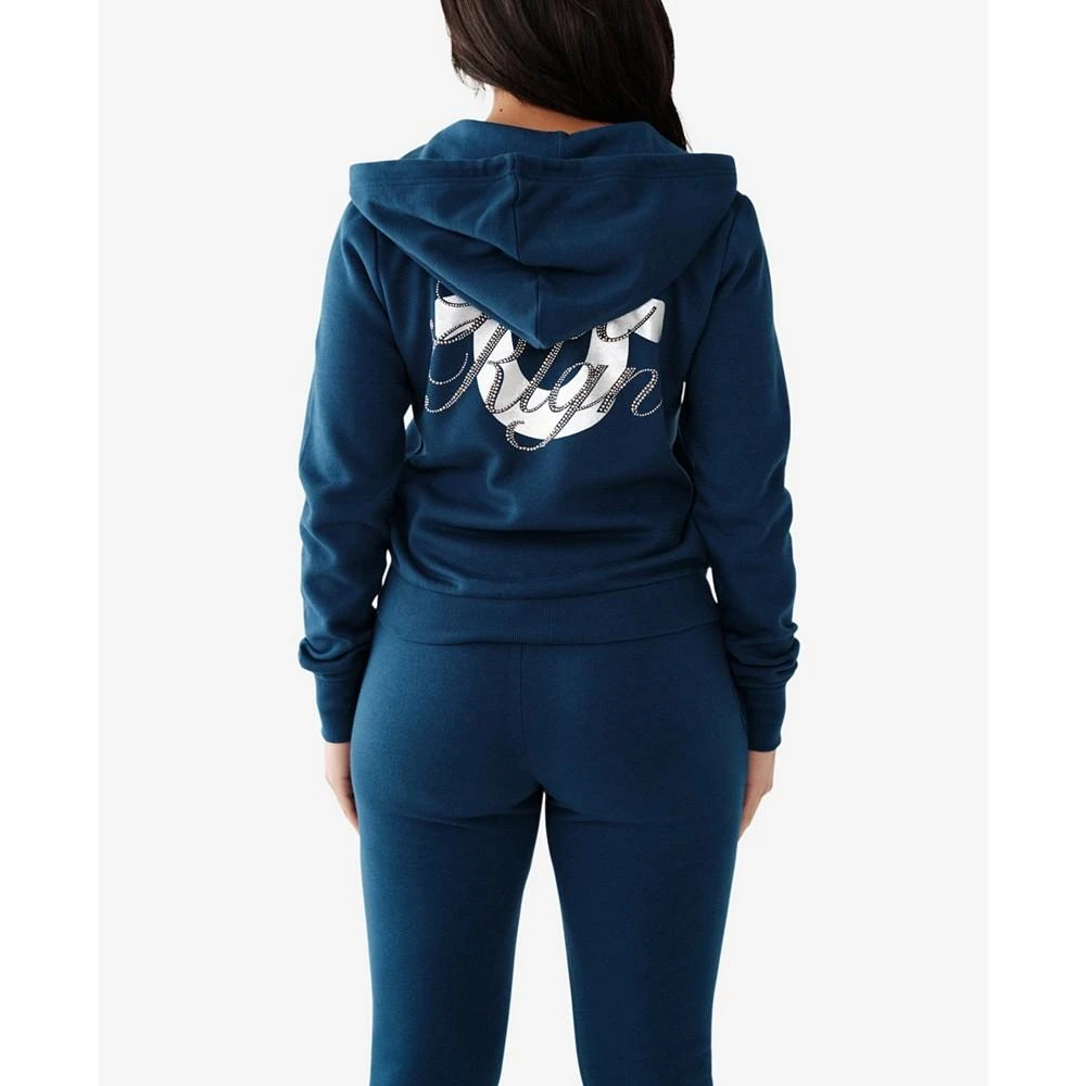 商品True Religion|Women's True Religion Script Classic Zip Hoodie,价格¥918,第2张图片详细描述