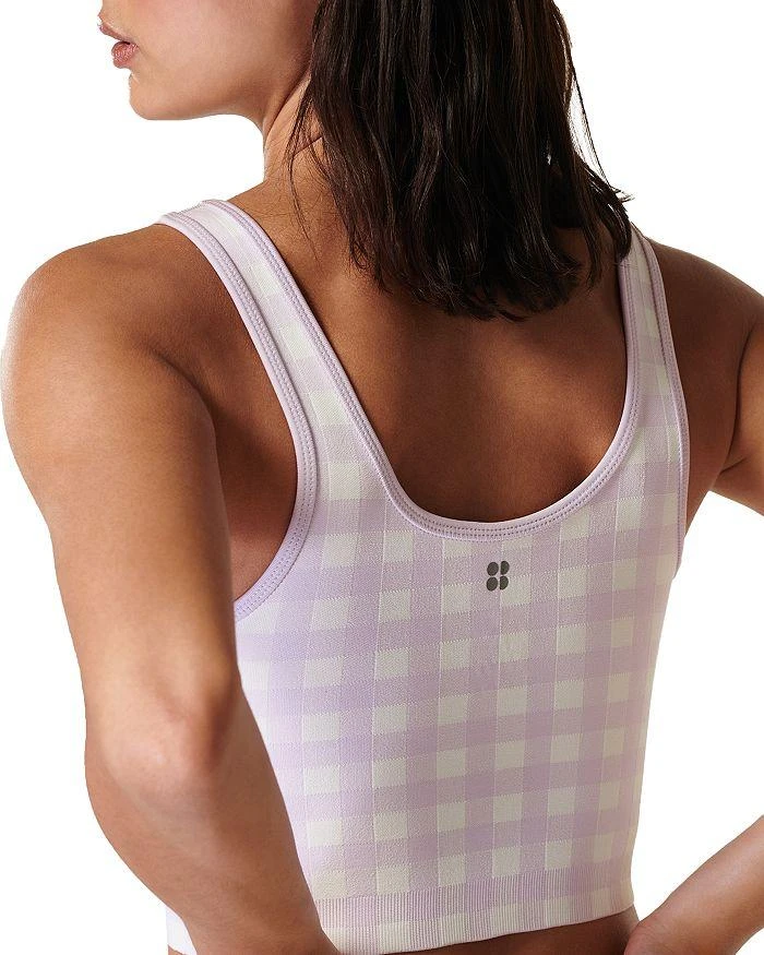 商品SWEATY BETTY|Gingham Seamless Crop Top,价格¥163,第5张图片详细描述