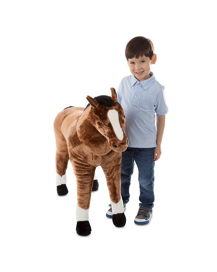 商品Melissa & Doug|Giant Horse Lifelike Stuffed Animal - Ages 3+,价格¥898,第2张图片详细描述