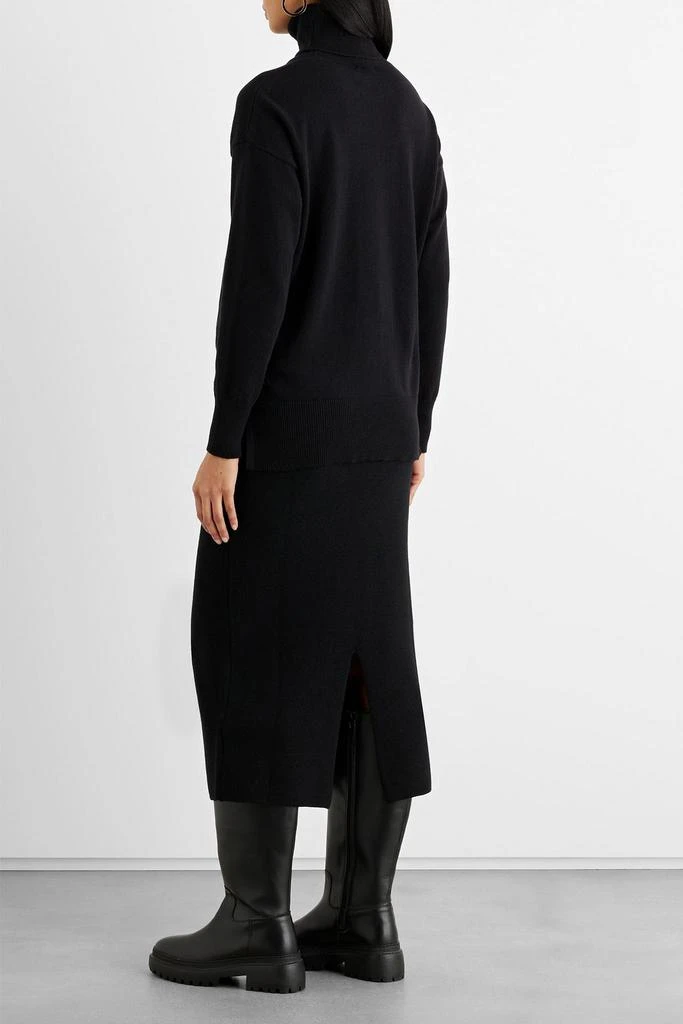 商品IRIS & INK|Felice ribbed merino wool midi skirt,价格¥488,第3张图片详细描述