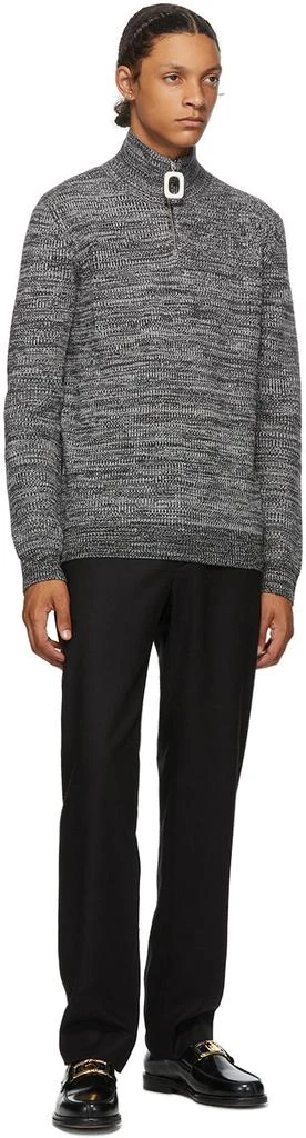 商品JW Anderson|Grey Roll Neck Half-Zip Sweater,价格¥1154,第4张图片详细描述