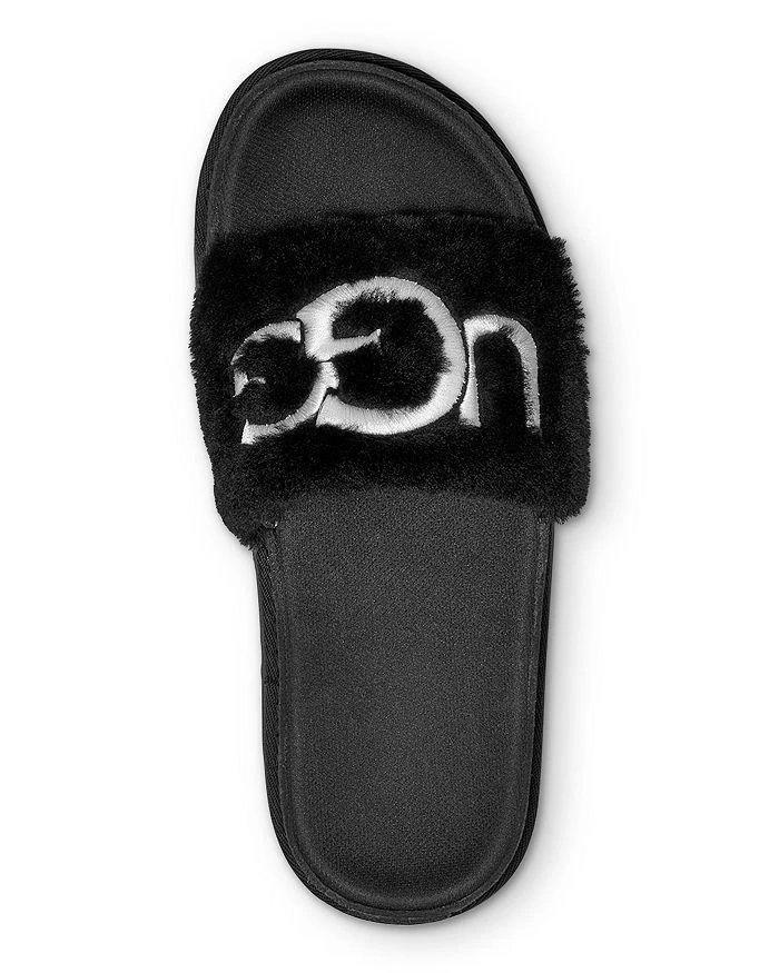 商品UGG|Women's Laton Logo-Embroidered Slide Sandals,价格¥524,第3张图片详细描述