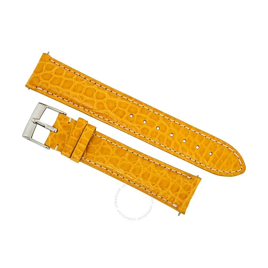 商品Hadley Roma|20 MM Yellow Alligator Leather Strap,价格¥371,第1张图片