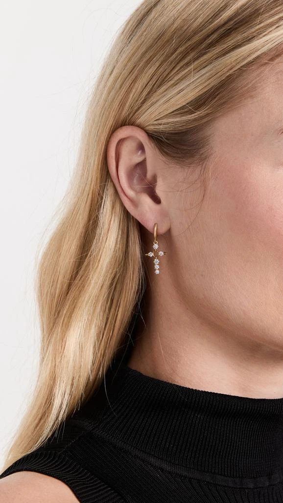 商品Jade Trau|Jade Trau Cross Huggie Drop Earring,价格¥22909,第3张图片详细描述