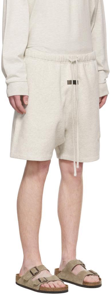 商品Essentials|Off-White Cotton Shorts,价格¥546,第4张图片详细描述