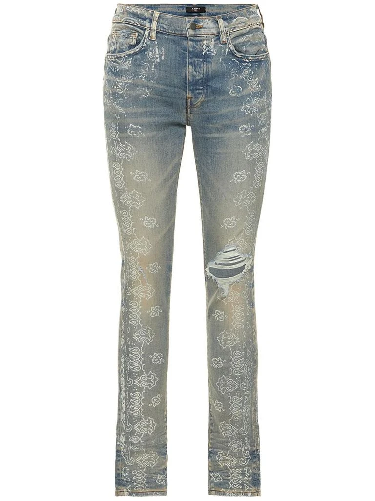 商品AMIRI|Bleached Bandana Stretch Denim Jeans,价格¥4939,第1张图片