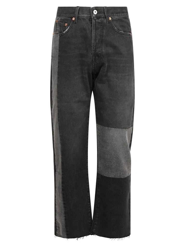 商品Valentino|Valentino Patchwork-Detailed Tapered Jeans,价格¥5160,第1张图片