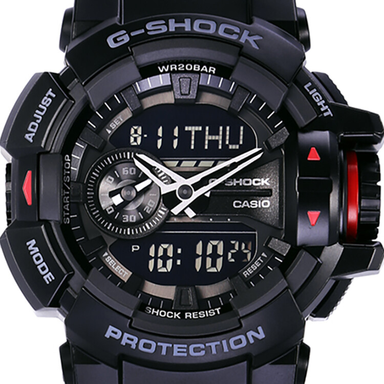 卡西欧（CASIO） G-SHOCK系列男表GA-400-1B-黑色-GA-400-1B商品第2张图片规格展示