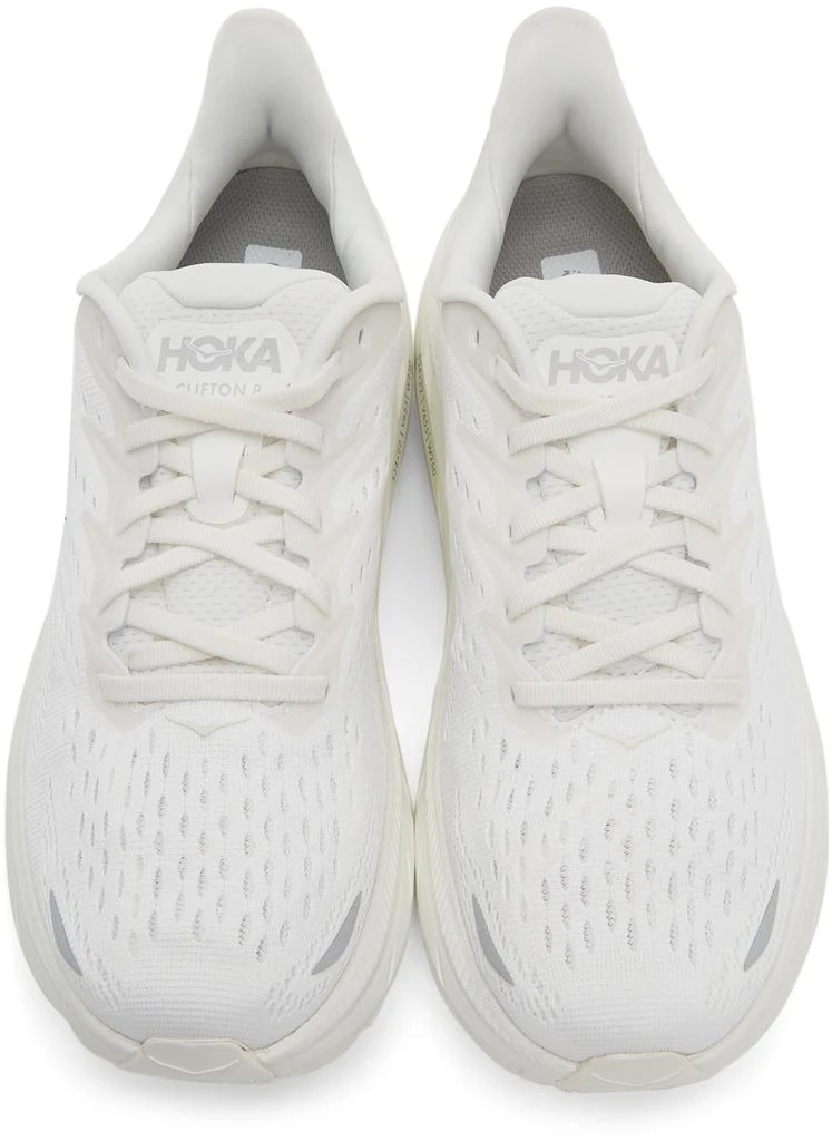 商品Hoka One One|White Clifton 8 Sneakers,价格¥639,第5张图片详细描述