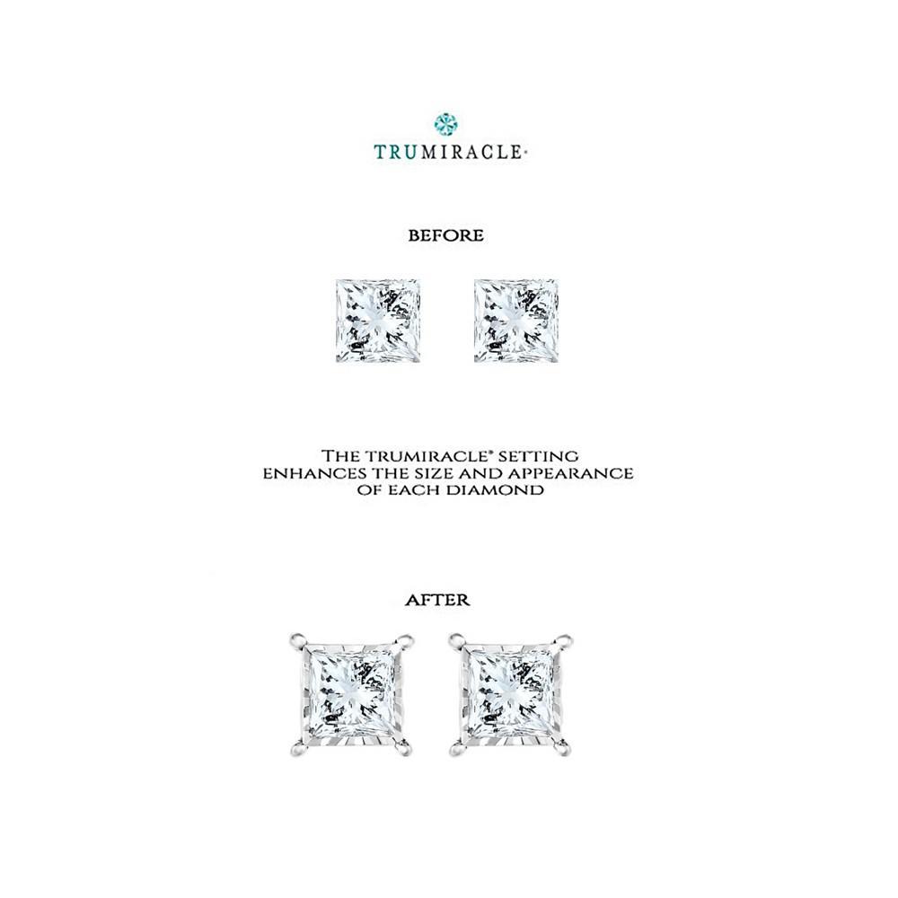 商品TruMiracle|Diamond Princess 18" Pendant Necklace (1/2 ct. t.w.) in 14k White, Yellow, or Rose Gold,价格¥11208,第6张图片详细描述
