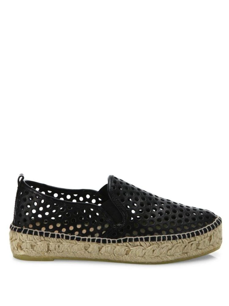 商品Loeffler Randall|Rowan Perforated Vachetta Leather Platform Espadrille Sneakers,价格¥676,第5张图片详细描述