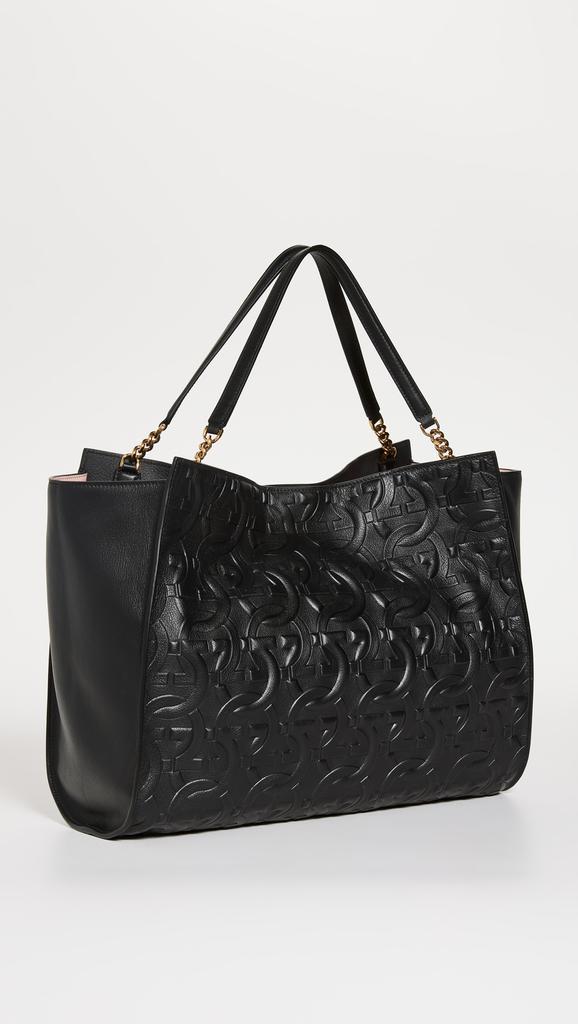 商品Salvatore Ferragamo|Salvatore Ferragamo 菲拉格慕 Trifolio 压花托特包,价格¥23681,第6张图片详细描述