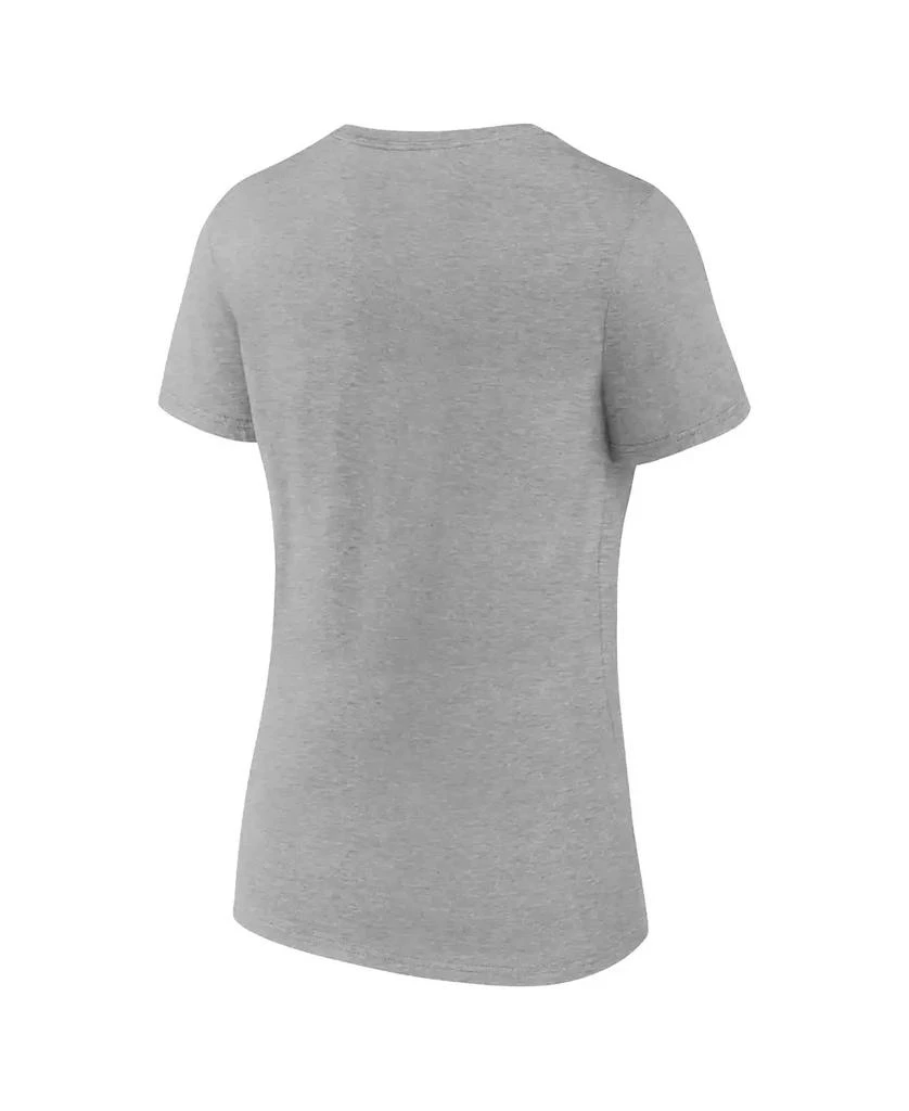 商品NIKE|Women's Heather Gray Texas Rangers 2023 World Series Champions Locker Room V-Neck T-shirt,价格¥225,第3张图片详细描述