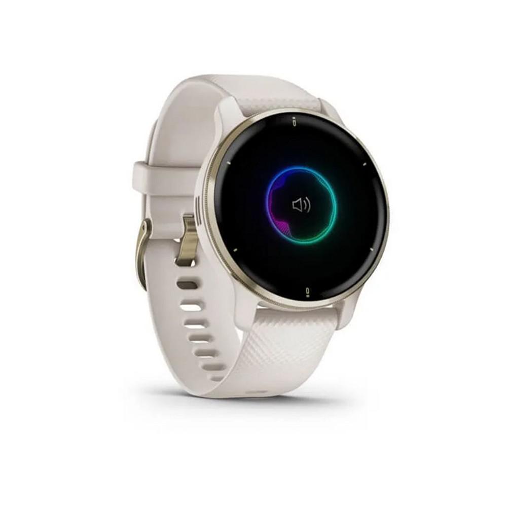 商品Garmin|Unisex Venu 2 Cream Gold-tone Bezel with Ivory Silicone Band Smart Watch 43mm,价格¥2579,第7张图片详细描述