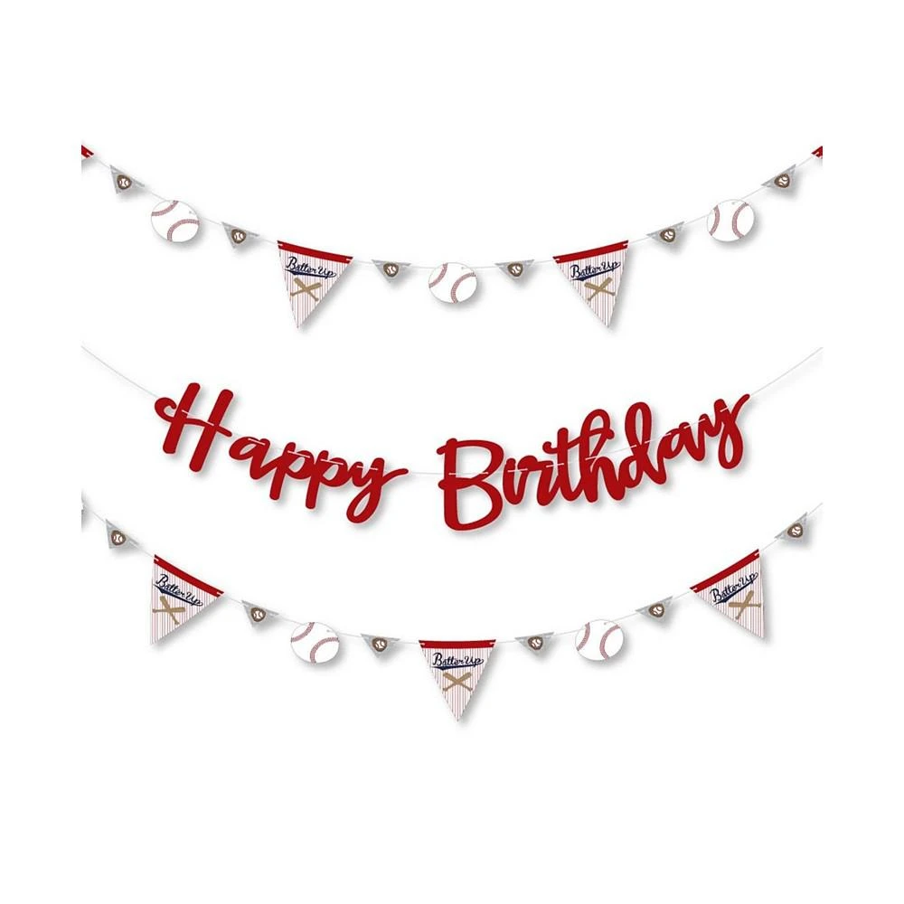 商品Big Dot of Happiness|Batter Up - Baseball - Birthday Party Letter Banner Decoration - Happy Birthday,价格¥157,第1张图片