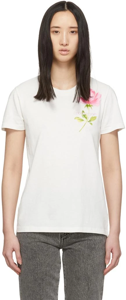 商品Off-White|Off-White Flowers T-Shirt,价格¥565,第1张图片