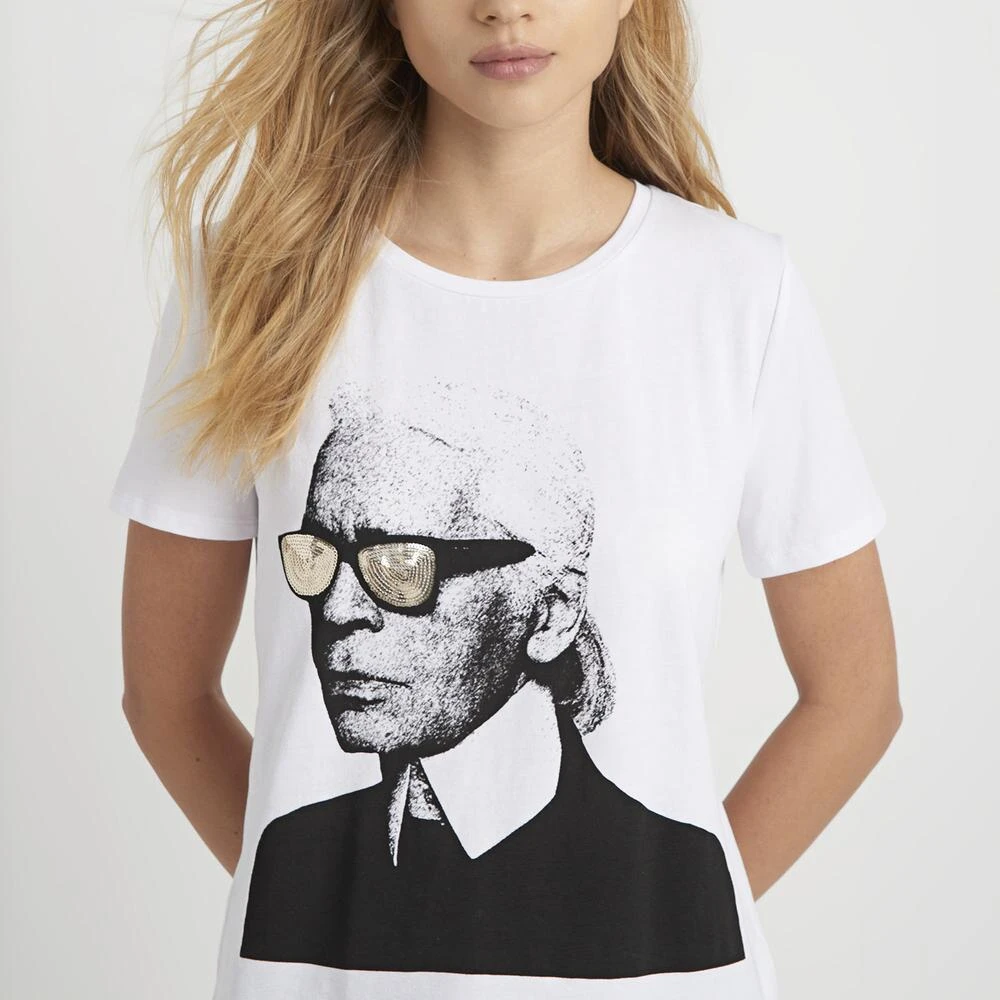 KARL WITH SEQUIN SUNGLASSES TEE 商品