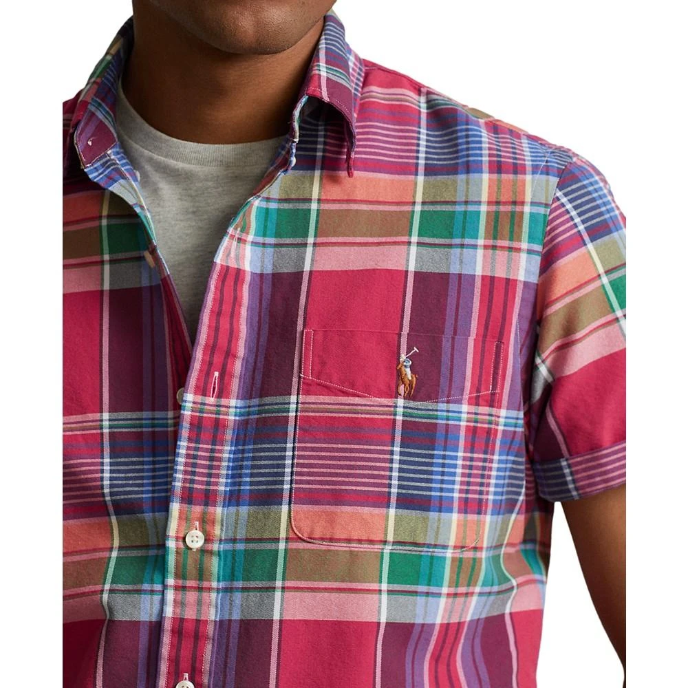 商品Ralph Lauren|Men's Classic-Fit Plaid Oxford Shirt,价格¥618,第4张图片详细描述